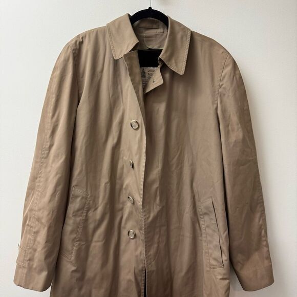 London Fog Trench Coat Size 40 X-Long - Picture 2 of 6